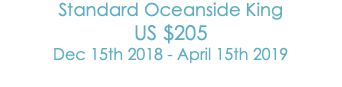 Standard Oceanfront King
US$135
(April 14 - December 15) 